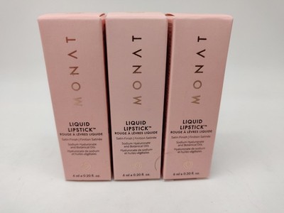 Monat Liquid Lipstick ''Goddess'' Divine & Posh 0.20 oz Lot Of 3
