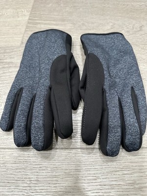 Stewart of Scotland Men s Winter Gloves L/XL Gray Black Fleece Lined