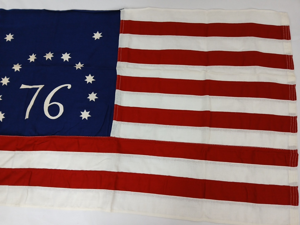 Vintage 76 USA Flag 2x3 Dettra Flag Co. Product Bulldog 100% Cotton ...