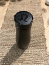 Black Lululemon Water Bottle 21oz Sweat-Hydrate-Repeat