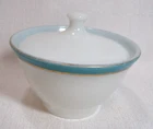 Pyrex Glass USA Vintage TURQUOISE One (1) Sugar Bowl with Lid FC