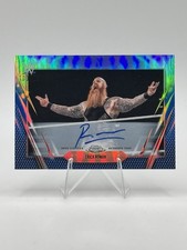 Erick Rowan 2026 Topps Chrome WWE Blue Refractor On-Card Auto #103/150 SmackDown