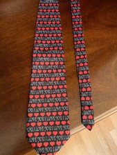 Valentine's Day tie "I love you" and Hearts 