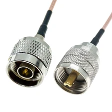 UHF PL259 Male to N Male Connector Lot Coaxial RF Jumper Pigtail RG316 Cable