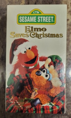 Vintage Sesame Street: Elmo Saves Christmas (VHS 1996) SEALED NEW Rare HTF