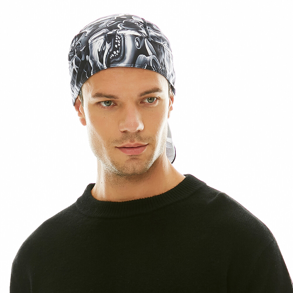 Motorcycle Headwrap Biker Doo Do Rag Bandana Headband Beanie Hat Skull Cap Durag eBay