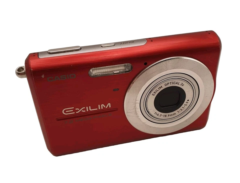 Casio Exilim 7.2 MP Red Digital Camera EX Z75 Bundle - 2gb SD, Battery - Image 2 of 4