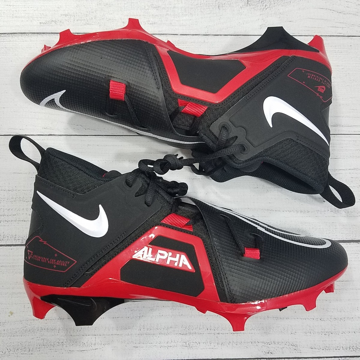 Nike Cleats Mens 18 Black Red Alpha Menace Pro 3 Football CT6649-004 Soccer Nike Men main image 2