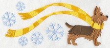 Winter Yorkie Personalized Sweatshirt Embroidered ALL SIZES