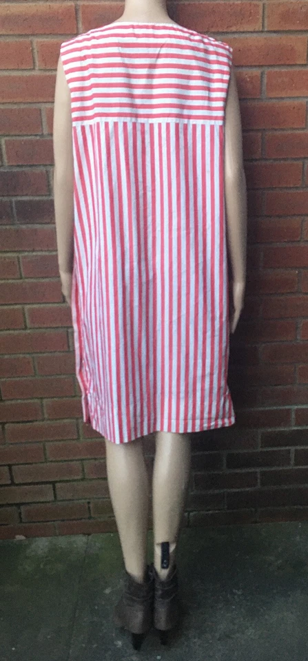 Ladies Vintage AiA Jafor Red Stripe Dress Size 44 Rare Find - Image 3 of 4