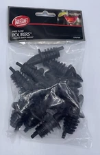 TableCraft H35BK Free Flow Pourers Black 12-Pack Original Version Brand New