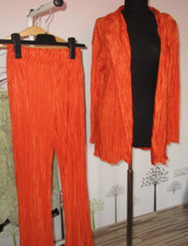 NEU - Plissee  Sommer Set Hose und Bluse - Or...