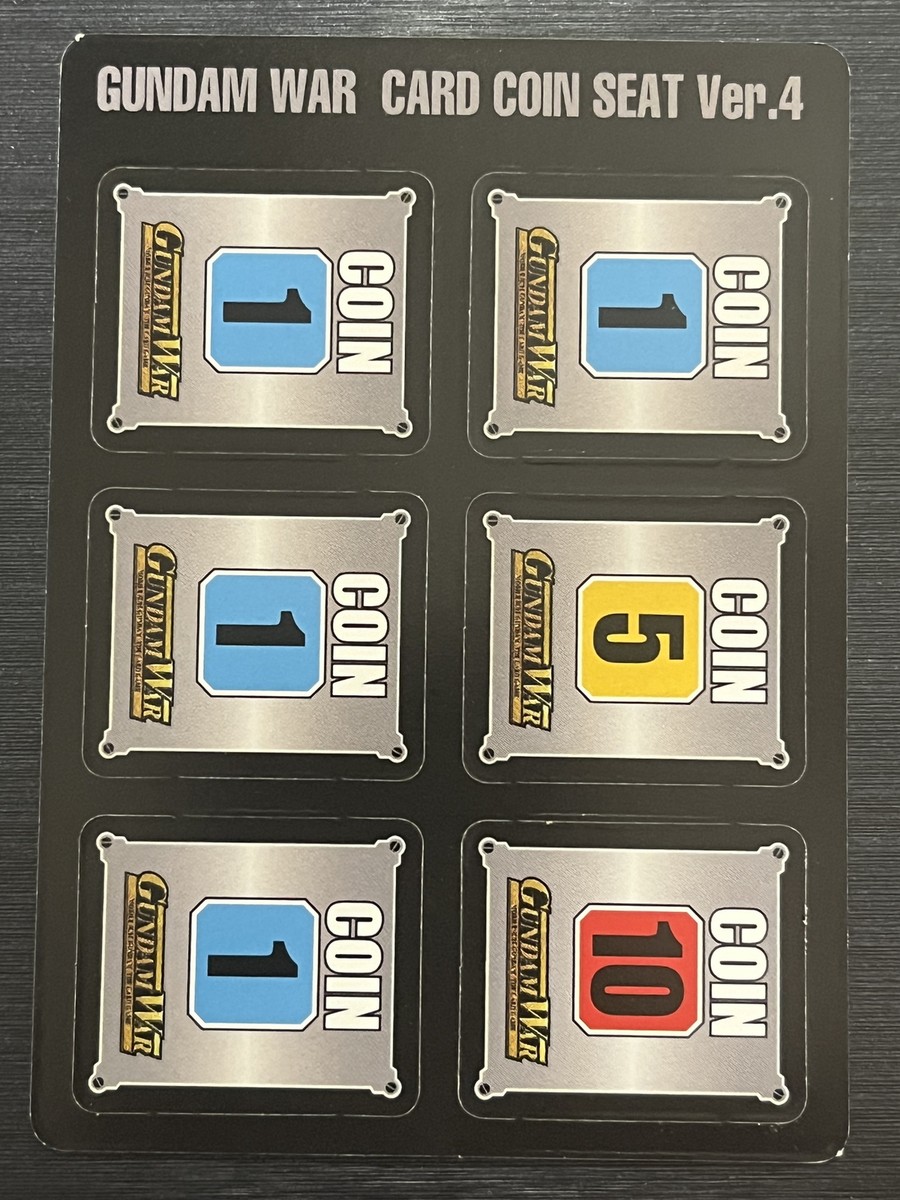 ガンダムウォー オフィシャル Gundam war official coin SALE] Gundam War Coin Card | eBay