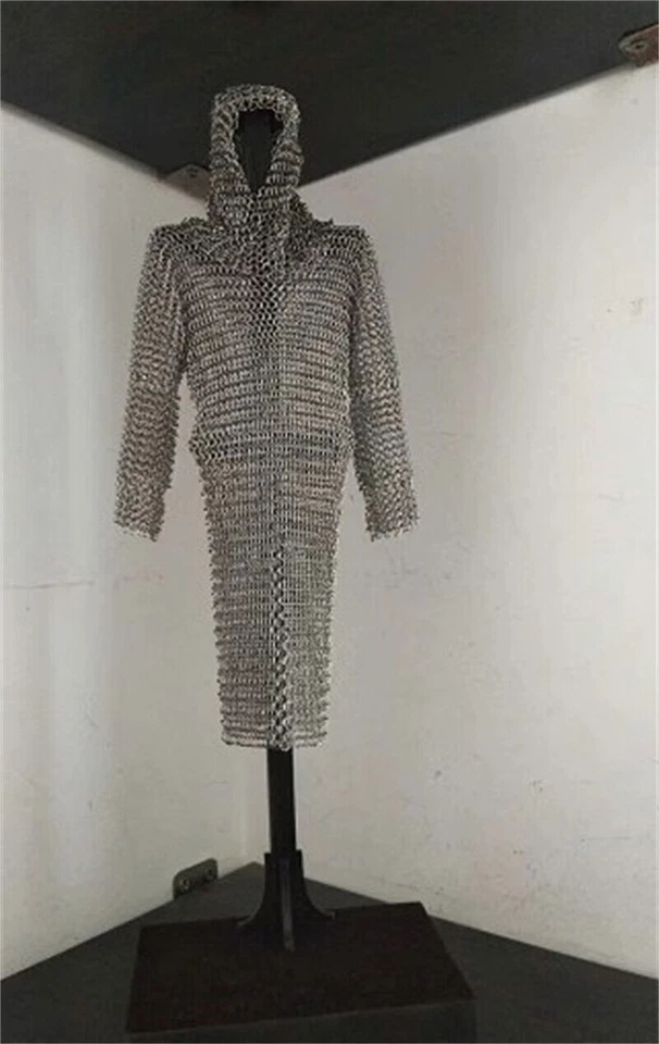 1/6 Scale Warrior Knight Alloy Body Chain Armour Model for 12" Figure Costume - Image 3 of 4