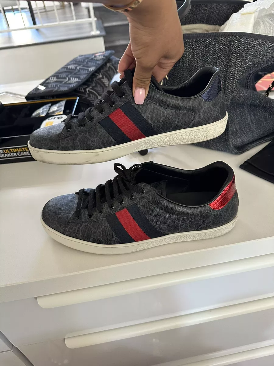 Gucci ace shop gg supreme black