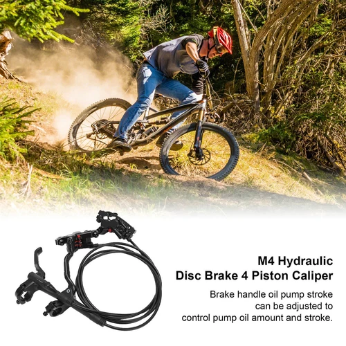 Meroca M4 Fahrrad Hydraulische Scheibenbremse 4 Kolben Bremssattel MT420 Links Hinten Rechts Vorne - Bild 5 von 16