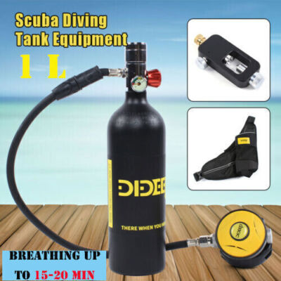 20 Minutes Scuba Diving Equipment 1L Diving Oxygen Tank Mini Scuba Diving Tank