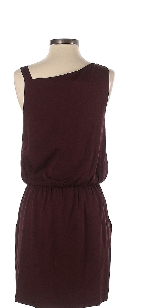 theory burgundy dress Theory Women's Raneid R Continous Dress Size 6 Burgundy Merlot 85% Wool Blend