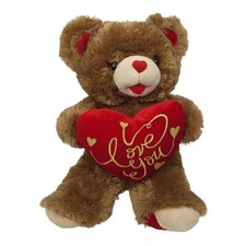 Dan Dee 2019 Sweetheart Teddy Bear Plush 18" Stuffed Animal Toy I Love You Heart