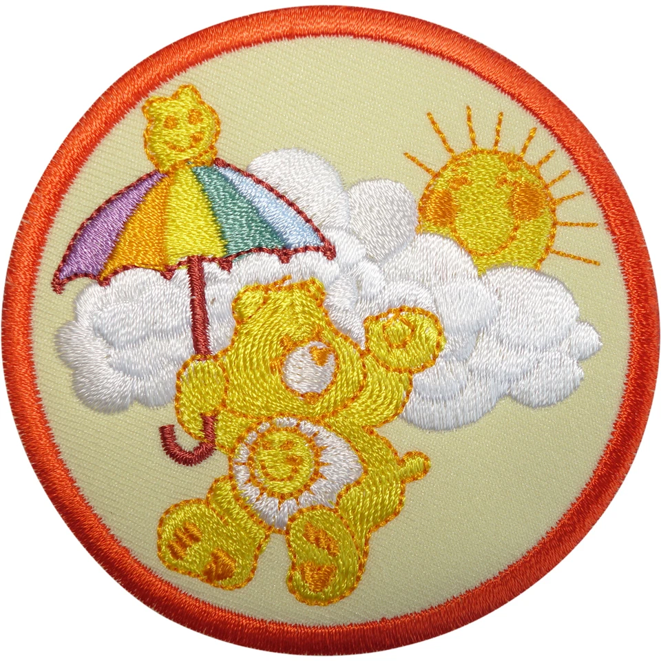 Care Bears Smiling Yellow Sun Funshine Bear Patch Iron Sew On Embroidered Badge