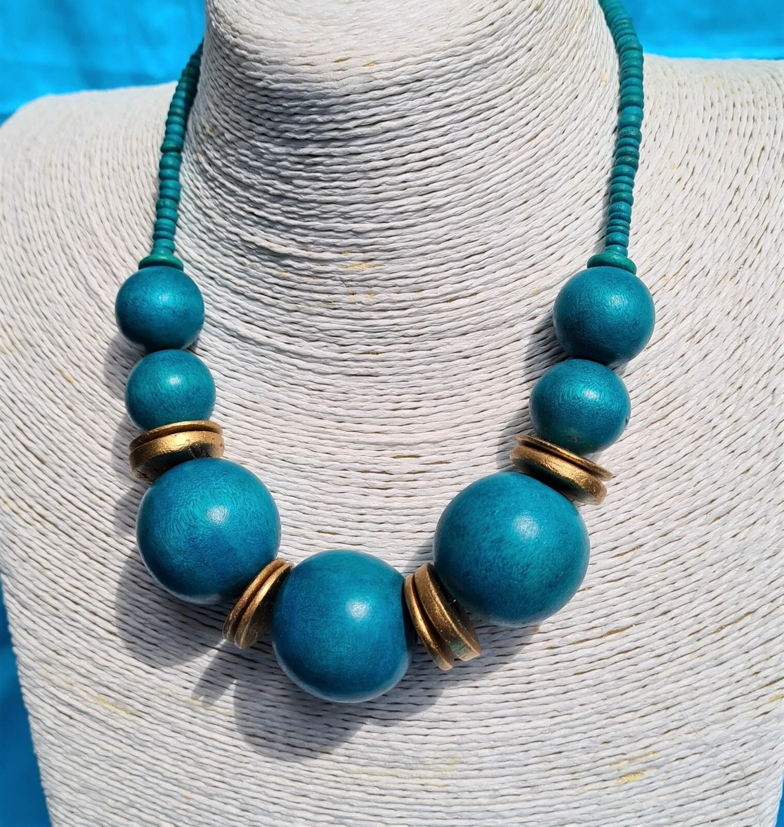 Turquoise store disc necklace