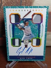 2018 Panini Cornerstones Marble #4 Miguel Andujar On-card Auto RC #2/10 Yankees!