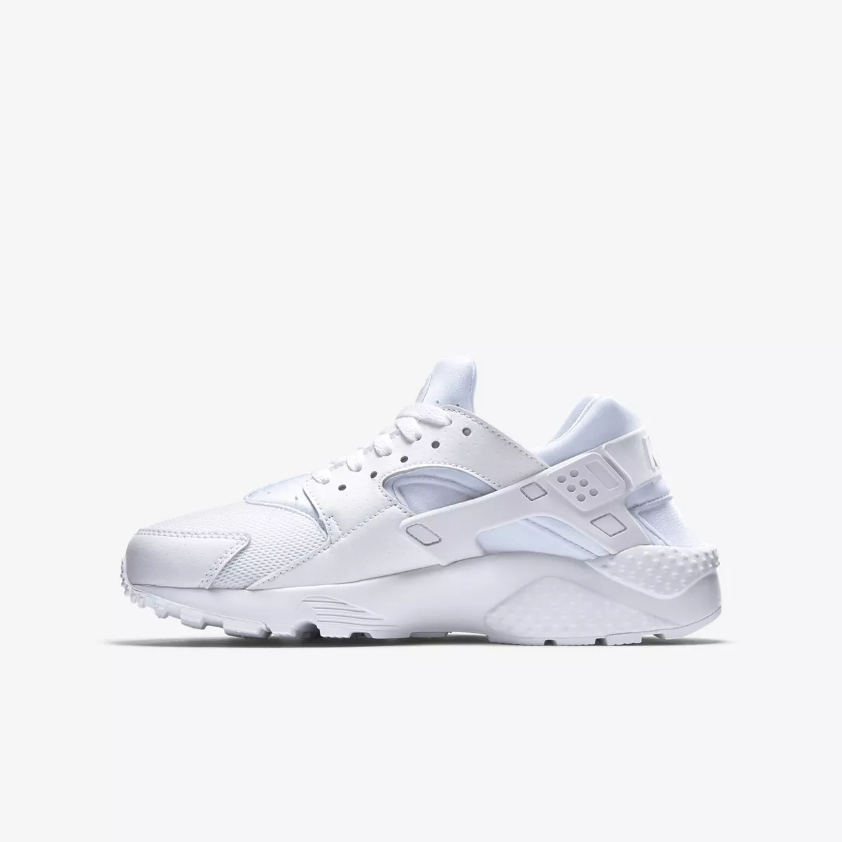 Nike Huarache Run GS [654275-110] Kids Casual Shoes White/Pure Platinum