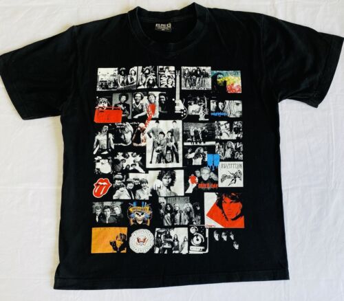 REO Rock Of The T Shirt Black Mixed Famous Classic Bands Music Men's Size M - Picture 1 of 7