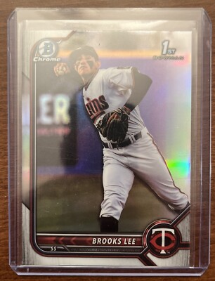 2022 Bowman Draft Brooks Lee 1st Chrome Refractor Rookie RC #BDC-153 Twins