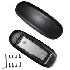 Office Chair Armrest Arm Pads Univeral 4" Mounting Hole Set of 2 Black