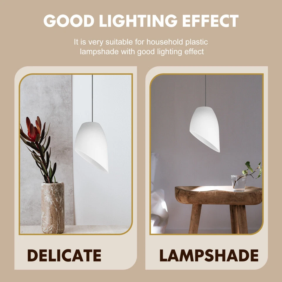 5 Pcs Wall Lamp Shade Pendant White Chandelier Replacement Light Shades - Image 3 of 4