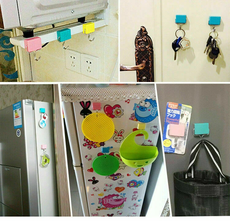 Ganchos para armario escolar gancho cocina refrigerador colgante fuerte magnético Foto 3 de 4