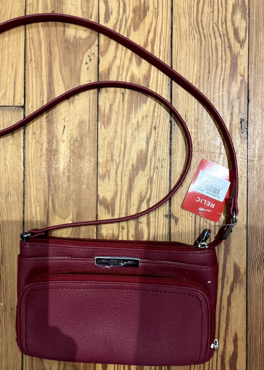 RELIC LILAC FAUX LEATHER PURSE CROSSBODY BAG 9