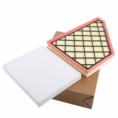 2x Engine Air Filter & Cabin Air Filter for 2017-2023 Cadillac XT5 2020-2023 XT6