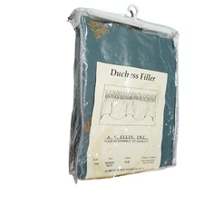 A.L Ellis  Duchess Filler Valance 50” x 16” French Blue Gold