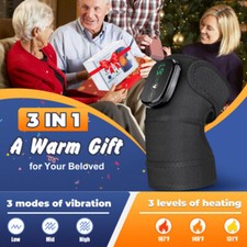 3 in 1 Knee Massager with Heat and Vibration Electric Pain Relief Shoulder Elbow