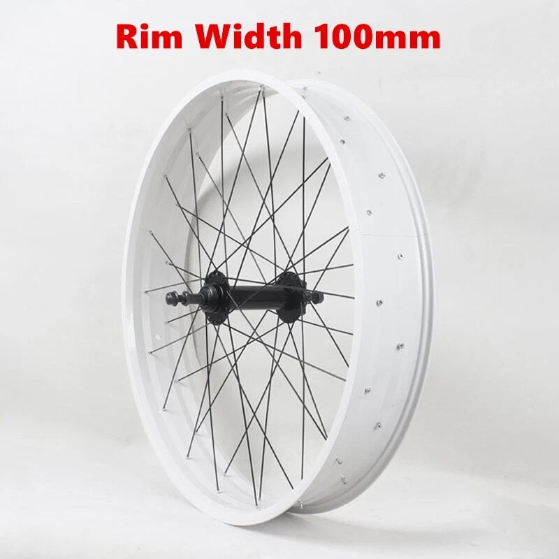 26X4.0in Snowbike Wheelset Beach ATV Fat Bike Front / Rear Wheels 36 Holes Disc - Image 2 of 4