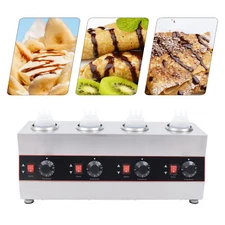 2600ML Commercial Electric Sauce Bottle Warmer Dispenser With 4 Squeeze Bottles