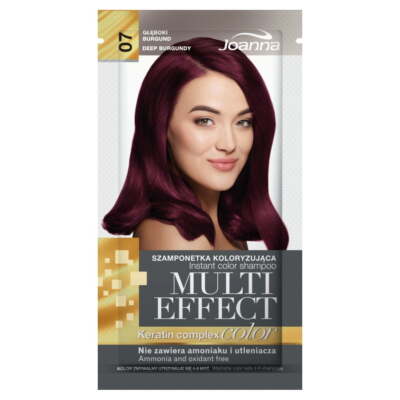 5901018015176 Joanna Multi Effect szamponetka koloryzująca 07 Głęboki Burgund 35