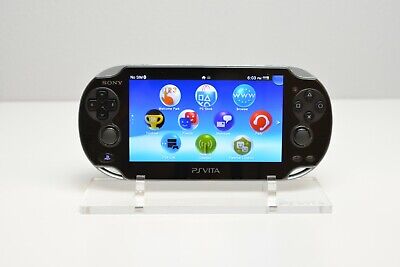 SONY PS Vita PCH-1000 / 1100 Black Model OLED Wi-Fi w/ Charger Excellent