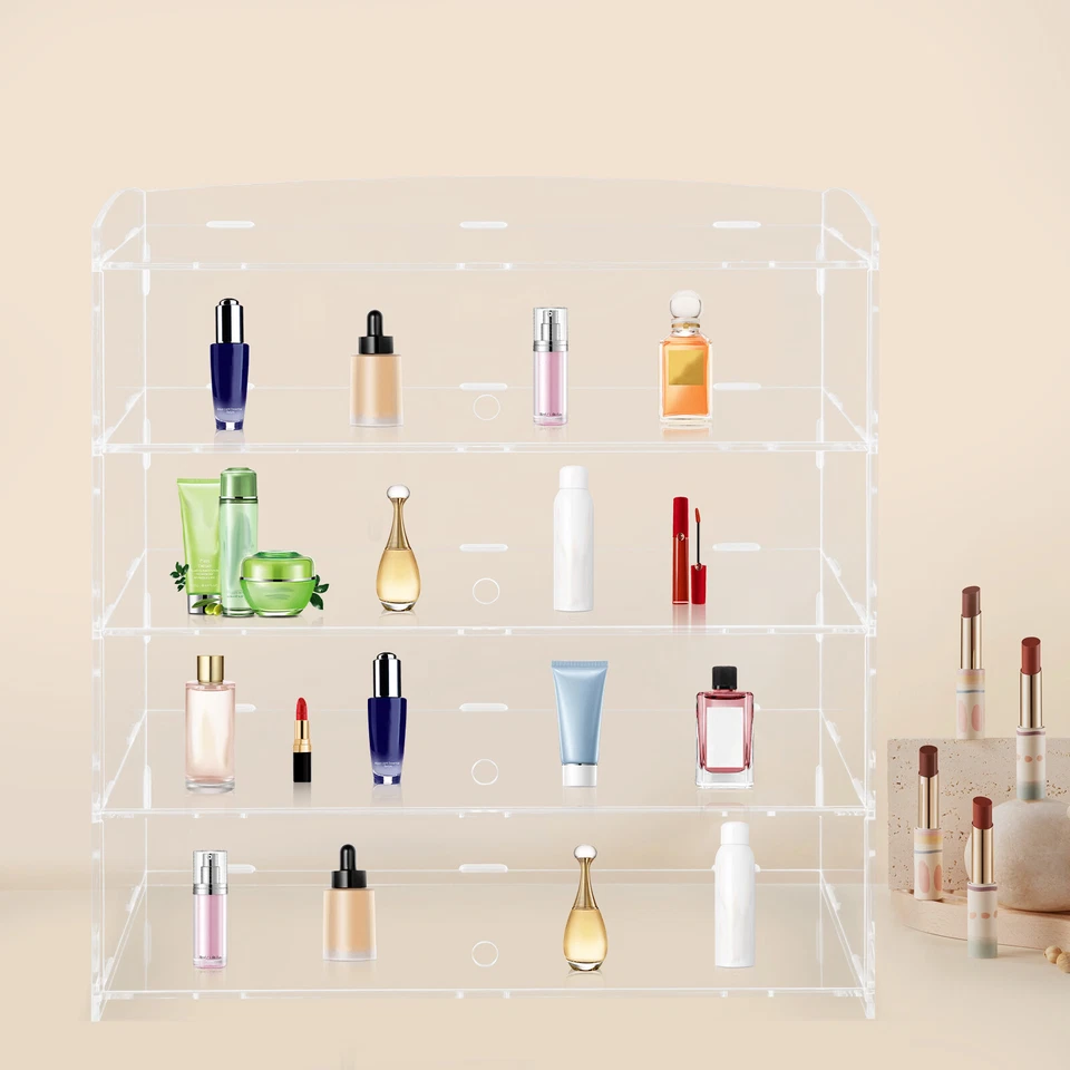 Acrylic Display Case Bakery Pastry Display Case 4 Tier Showcase Countertop - Image 4 of 4