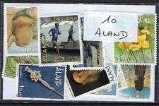 Aland 10 timbres différents neufs et oblitérés