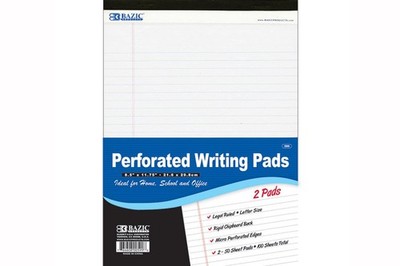 BAZIC PRODUCTS Writing Pad Calendar Undated 12 Month Pad Planner Monthly Layout