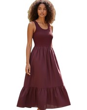 Lane Bryant Women Polyester Cotton Rayon Blend Flare Sleeveless Dress 18/20 NWT