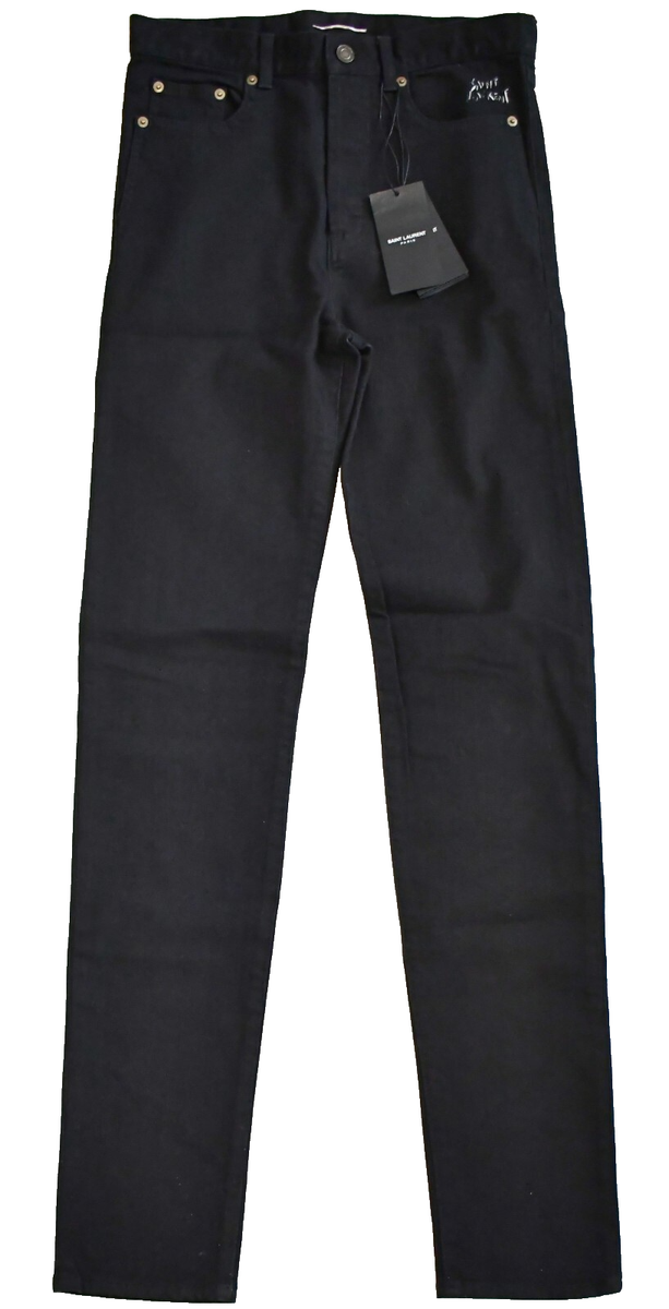 🆕️NEW SAINT LAURENT D14 M/SL-LW Black SLIM/Skinny Fit LOW-RISE