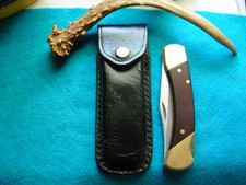 **NAVAJA DE BOLSILLO VINTAGE TÍO HENRY SCHRADE+ LB7 EE. UU. AX40006 CON FUNDA**