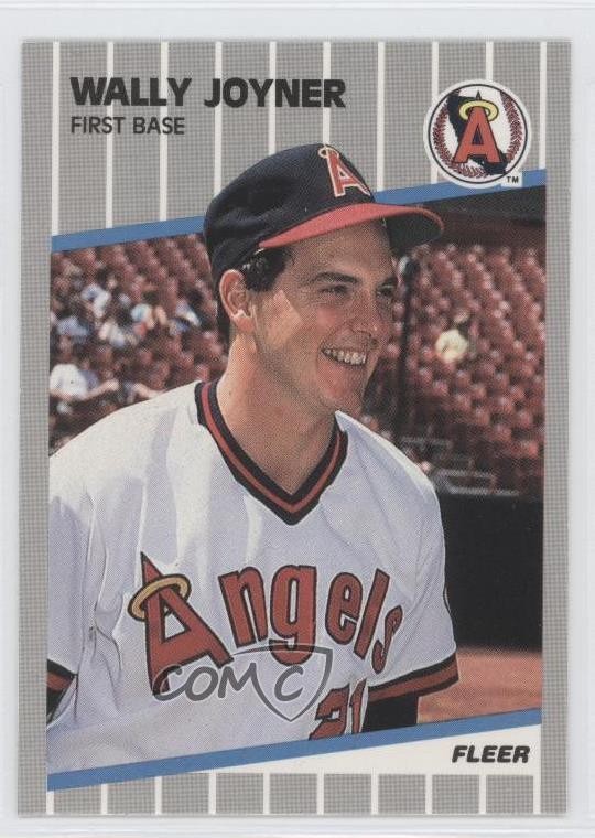 1989 Fleer Glossy Wally Joyner #481 0a1