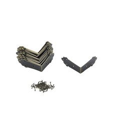 Mcredy 30 PCS Metal Corner Protector,Furniture Corner Hardware Corner Bracket...