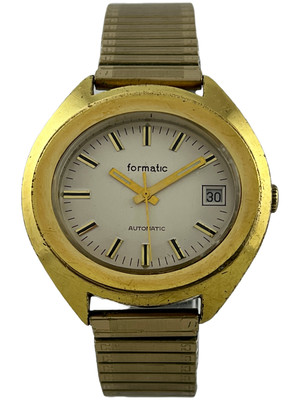 Herrenarmbanduhr Formatic Automatic PUW 1561 mit Flexband, funktioniert