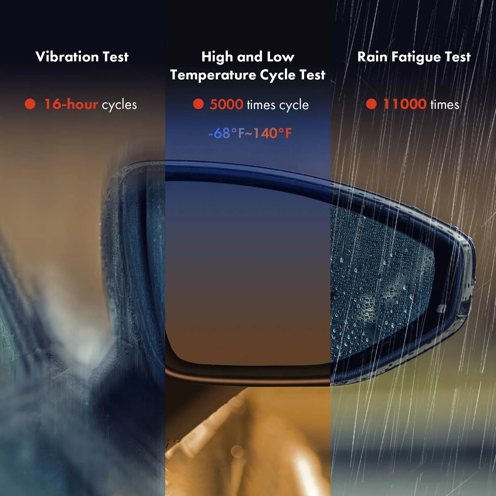 For 19-24 Ram 1500 Left Side Textured Mirror w/ Power Fold Signal & Puddle Lamp thumbnail 13